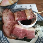 中華そば 鴨福 - 鴨の串焼き ♪