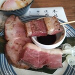 中華そば 鴨福 - 鴨の串焼き ♪