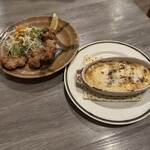 パスタココ・ピッコロ - セットのからあげと熱々ミニグラタン