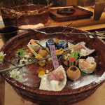 恵比寿　くろいわ - 八寸「梅花開五福」です。