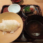 恵比寿　くろいわ - お食事の赤出汁も上品なお味です。