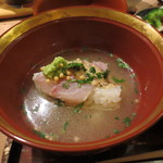 恵比寿　くろいわ - 次は鯛茶です。