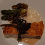 ライラ - 7.肉厚なアカハタのポワレ 春の山菜を添えて 2014.4.2x