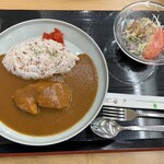 吉野ヶ里歴史公園 レストラン - チキンカレー(サラダ付)¥980