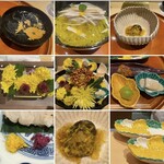 銀座 しのはら - 菊の器、菊花満載