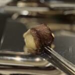 SALONE 2007 - A5サーロインのスピエディーノ 和牛　白トリュフ　じゃがいも SALONE2007のスペシャリテ