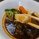 キッチン ブルー グローブ - これはポテト