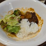 キッチン ブルー グローブ - 最後はワンプレート