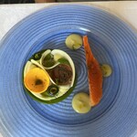 フランス料理グルメ - 富士山サーモン2種とクスクス