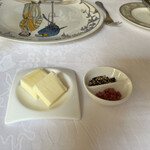 フランス料理グルメ - バター、お塩、胡椒
