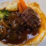 キッチン ブルー グローブ - カットして