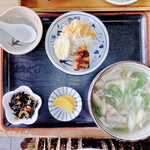 つるつるうどん かど嶋や - Bランチ鳥南ばうどんのライス無し　980円