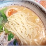 らーめん工房 胡山 - 軽さとコシを兼ね備えた麺。