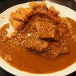 カルダモン． - 和牛厚切りカレー ＆ 豚カツトッピング