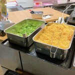 かわち麺蔵 - 無料トッピング　※もっと引いて、撮れば良かった！ニンニク、どこにも無かったはず！