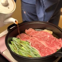 京都三条 箔 - 割下をかけて