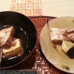 芝濱 - あら煮と塩焼き