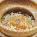 赤坂おぎ乃 - 炊き込みご飯 炭火:いくら/焼き鮭/きのこ