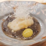 赤坂おぎ乃 - 鰆(愛媛)と香茸/大根おろしのソース/銀杏