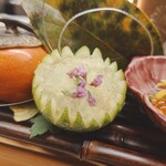 赤坂おぎ乃 - かぼすのゼリー/花紫蘇