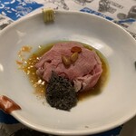 海の別邸ふる川 - 高砂牛と茄子の冷たいやつ