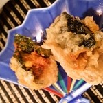 ふくら - サービスで頂いたウニの天ぷら