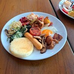 Rambuttri Village Inn & Plaza - 朝食(相方の)