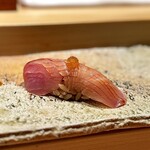 匠 進吾 - ■縞鯵
      贅沢で、なんとも豊かな風味。