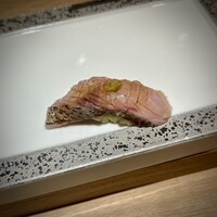 鮨 青海 北新地 - ■ 黒ムツ（ロゼ酢シャリ）