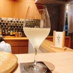 鮨 富かわ - 【ティーペアリング】はくと緑茶(？)