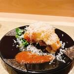 鮨 富かわ - 鱧の天ぷら