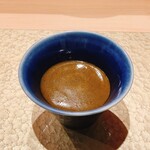 鮨 富かわ - あわびの茶碗蒸し