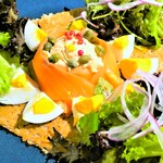 アルカフェ - ガレット サーモン×サーモン