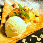 アルカフェ - クレープ サツマイモカスタードブリュレ