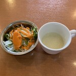 ナマステ ガネーシャ マハル - サラダとスープ