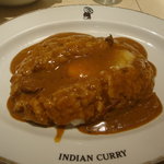 インデアンカレー - レギュラーに卵、全卵で。
