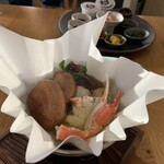 海の別邸ふる川 - 蟹出汁のお鍋