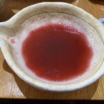 海の別邸ふる川 - ブドウのドレッシング