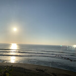 海の別邸ふる川 - 喫煙小屋内からの眺め