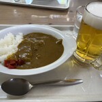 上高地明神館 - カレーライスとビール