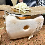 湯元館 - 朴葉味噌