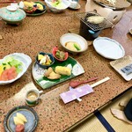 湯元館 - 朝食全景