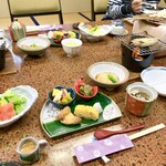 湯元館 - 朝食全景