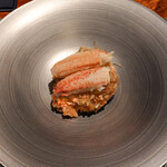 蒼 - 函館小西鮮魚店の噴火湾毛蟹のリゾット