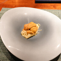 蒼 - 愛媛藤本さんの赤ウニの冷製フェデリーニ