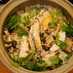 266908960 - ⑭小紋河豚(コモンフグ)&エリンギ&占地&三つ葉の炊き込みご飯(安芸高田産コシヒカリ)
                      潮騒河豚(ショウサイフグ、別称:ナゴヤフグ)と良く似ているが共にトラフグ属の美味しい河豚でコスパに優れています