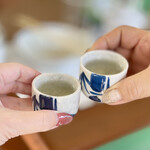 松茸山 鈴子山荘 - 松茸酒で再び乾杯♪(*^^)o∀*∀o(^^*)♪