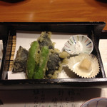 日の出 - 蛤磯辺揚げとししとう