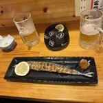 魚善 - 秋刀魚塩焼き