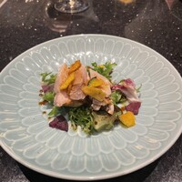 龍天門 - 蒸し鶏のサラダ